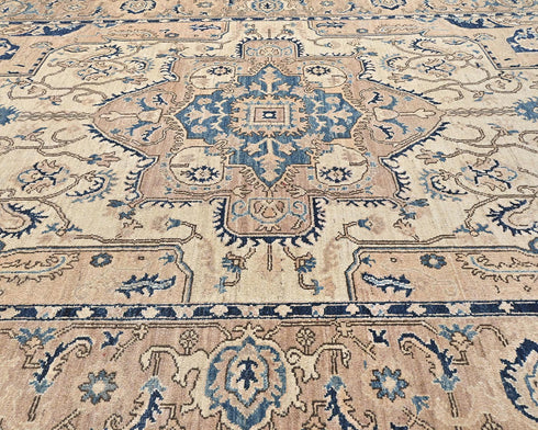 6x9 Brown Aryana Afghan Hand Knotted Veg Dye Wool Area Rug